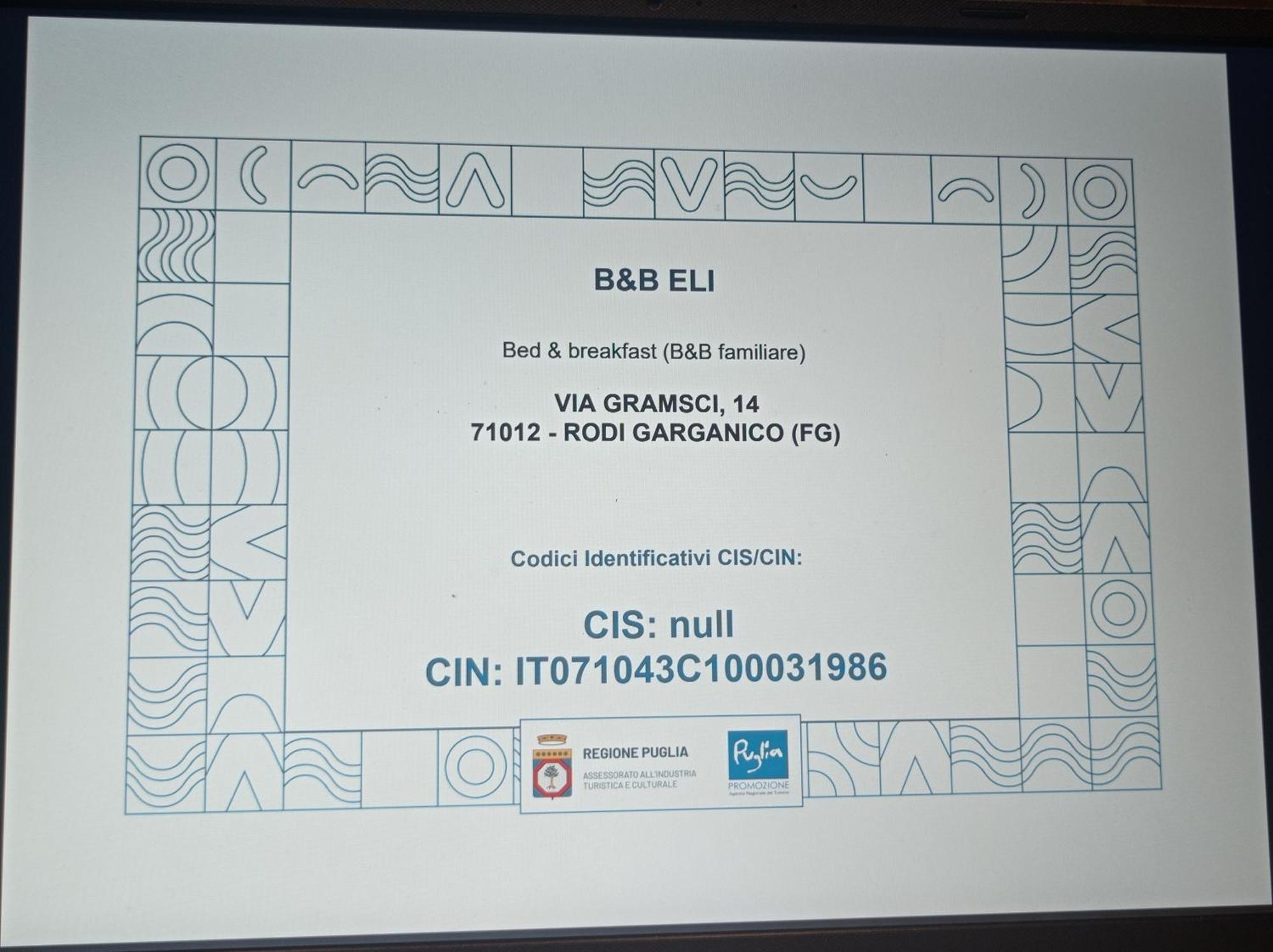 B&B Eli Rodi Garganico Exteriér fotografie
